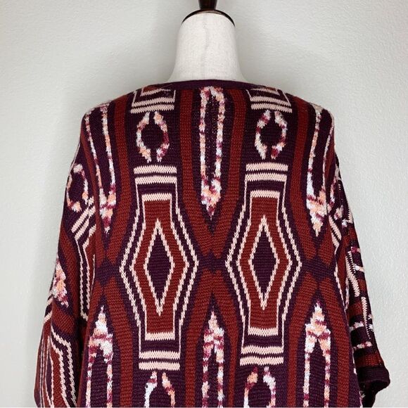 Mossimo Women’s Size L/XL Aztec Knit Oversized Open Front Cardigan - Picture 8 of 12